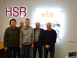 v.l. Uwe Hänsel, Ronny Blankenheim, Holger Kratz, Ully Herrmann, Frank Holz